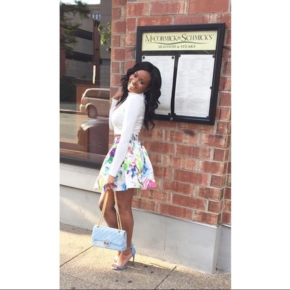 Floral Print Skirt - Picture 3 of 5